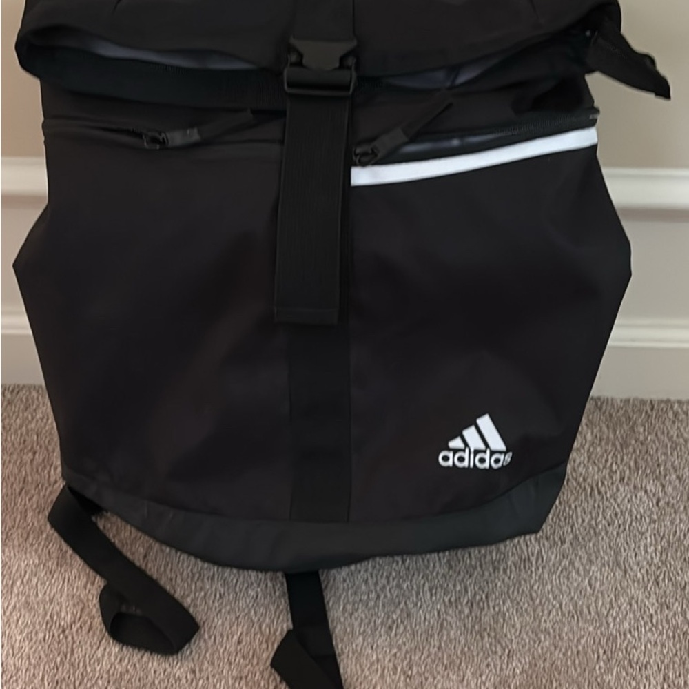 Adidas Black and White Backpack